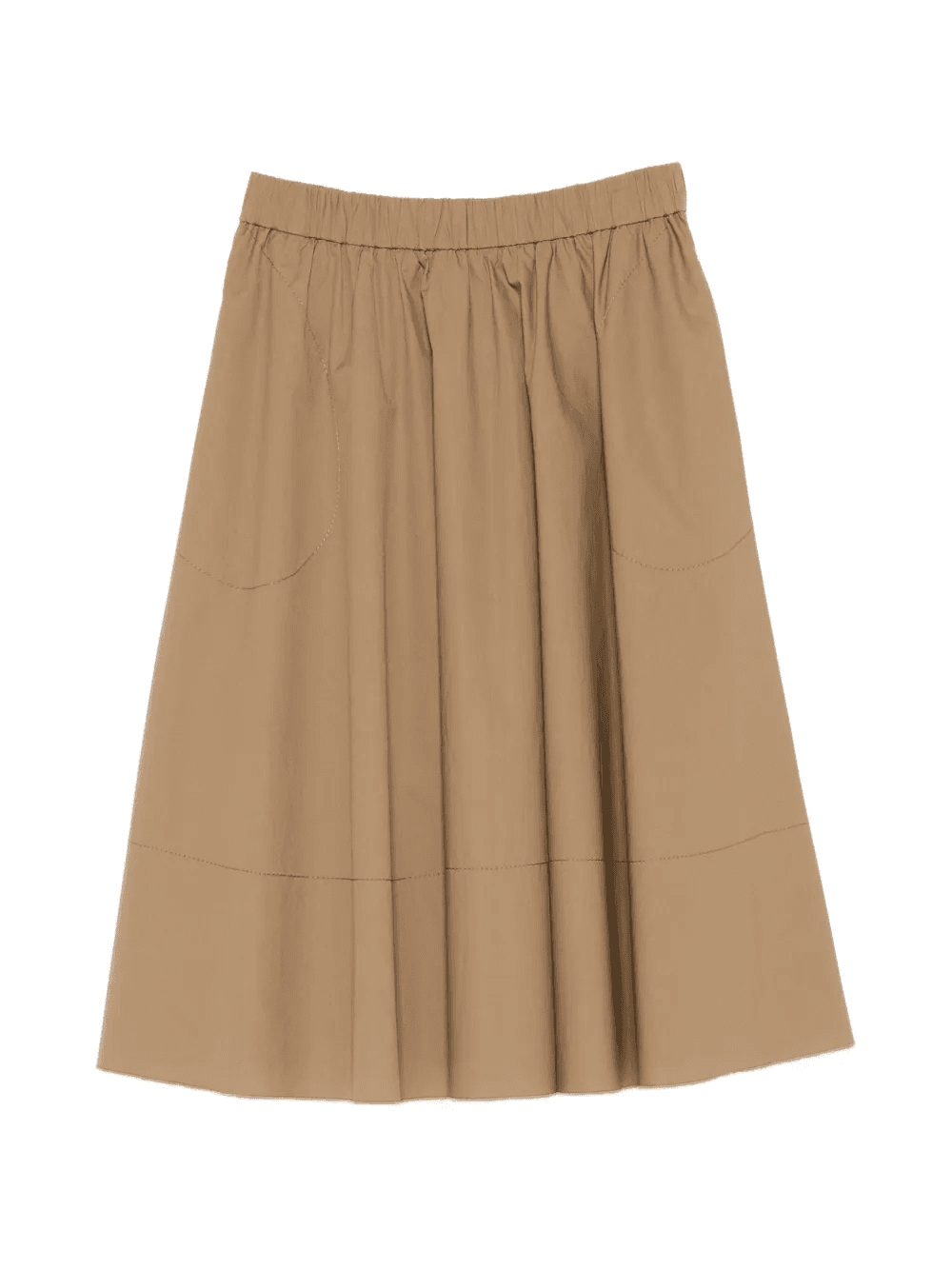 Swing elasticated-waistband midi skirt - Image 1