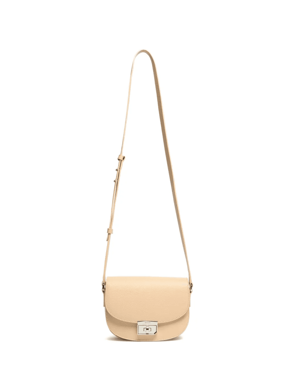 mini grained leather crossbody bag - Image 1