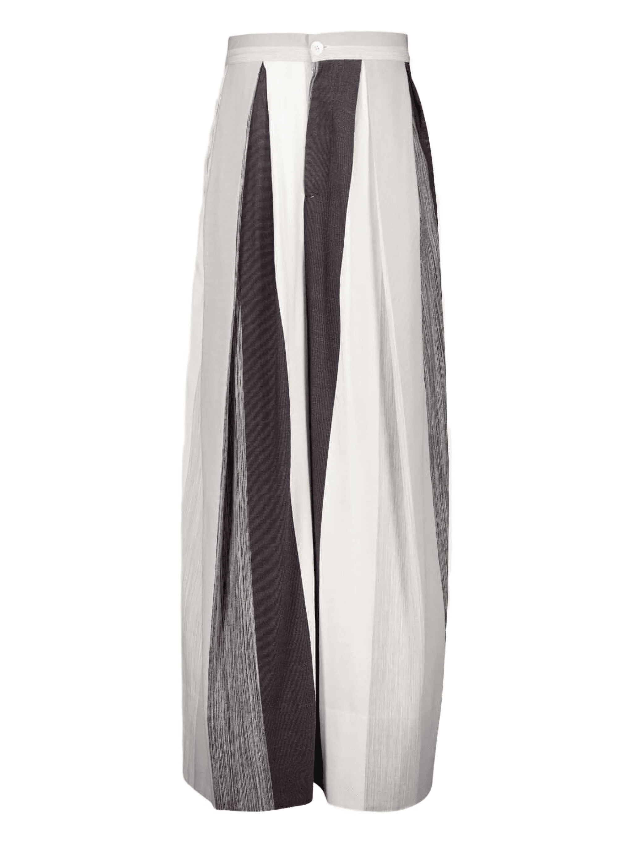 pleated stripe trousers - Image 1