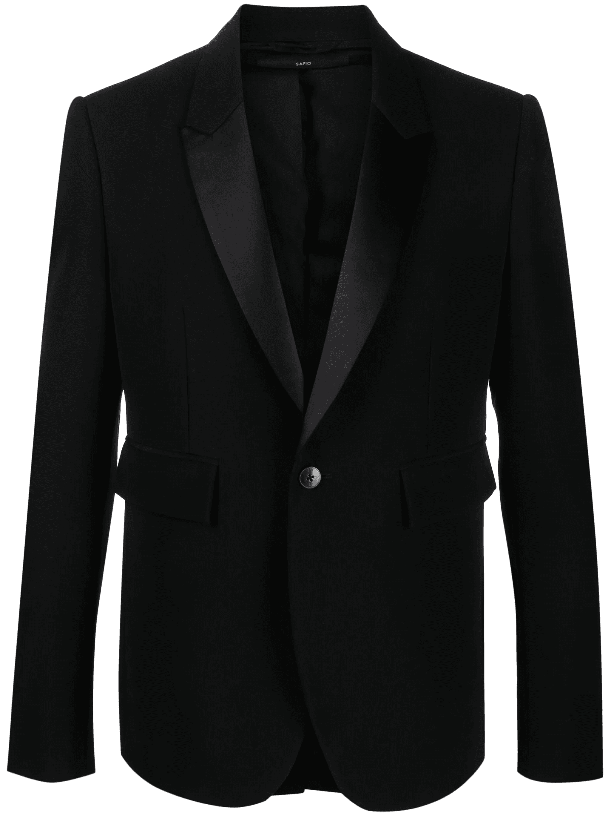 single-breasted cotton-wool blazer - Image 1