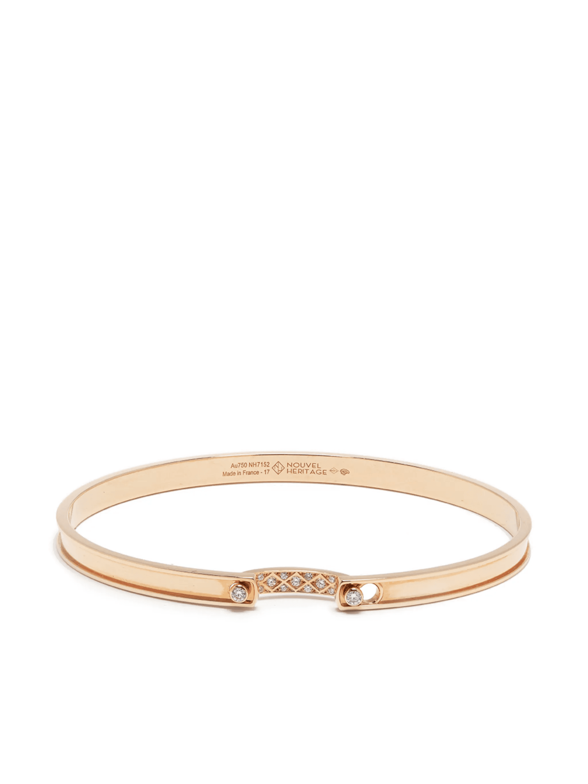 18kt rose gold Parisian Stroll Mood diamond bracelet - Image 1