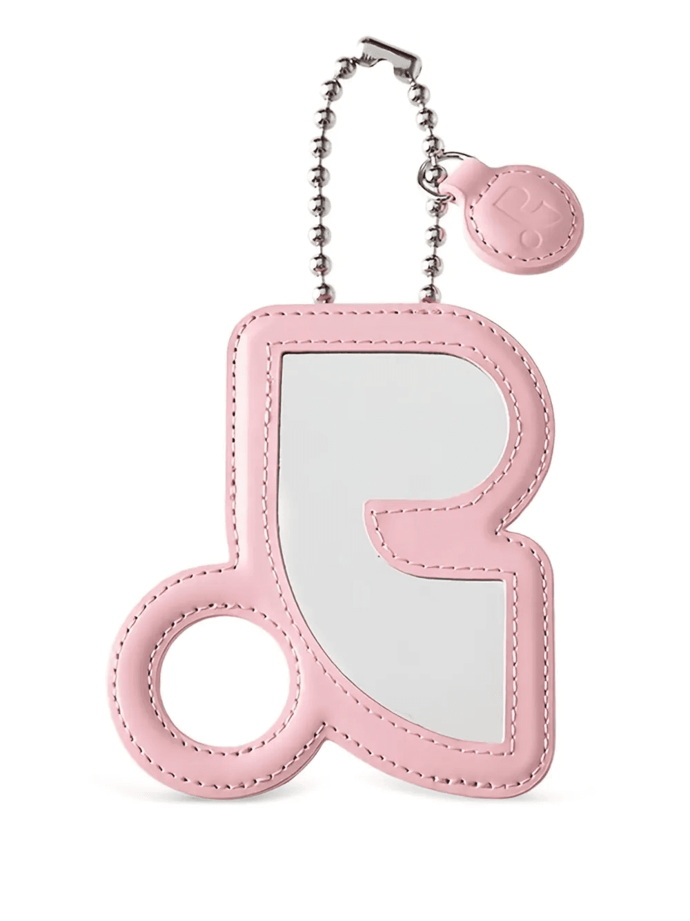 mirror leather carholder keyring - Image 1