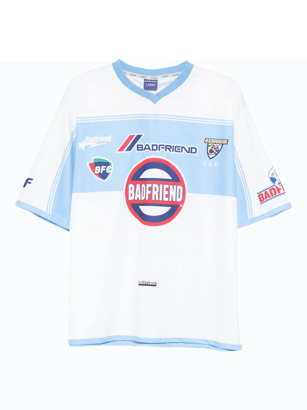 graphic-print panelled T-shirt - Image 1