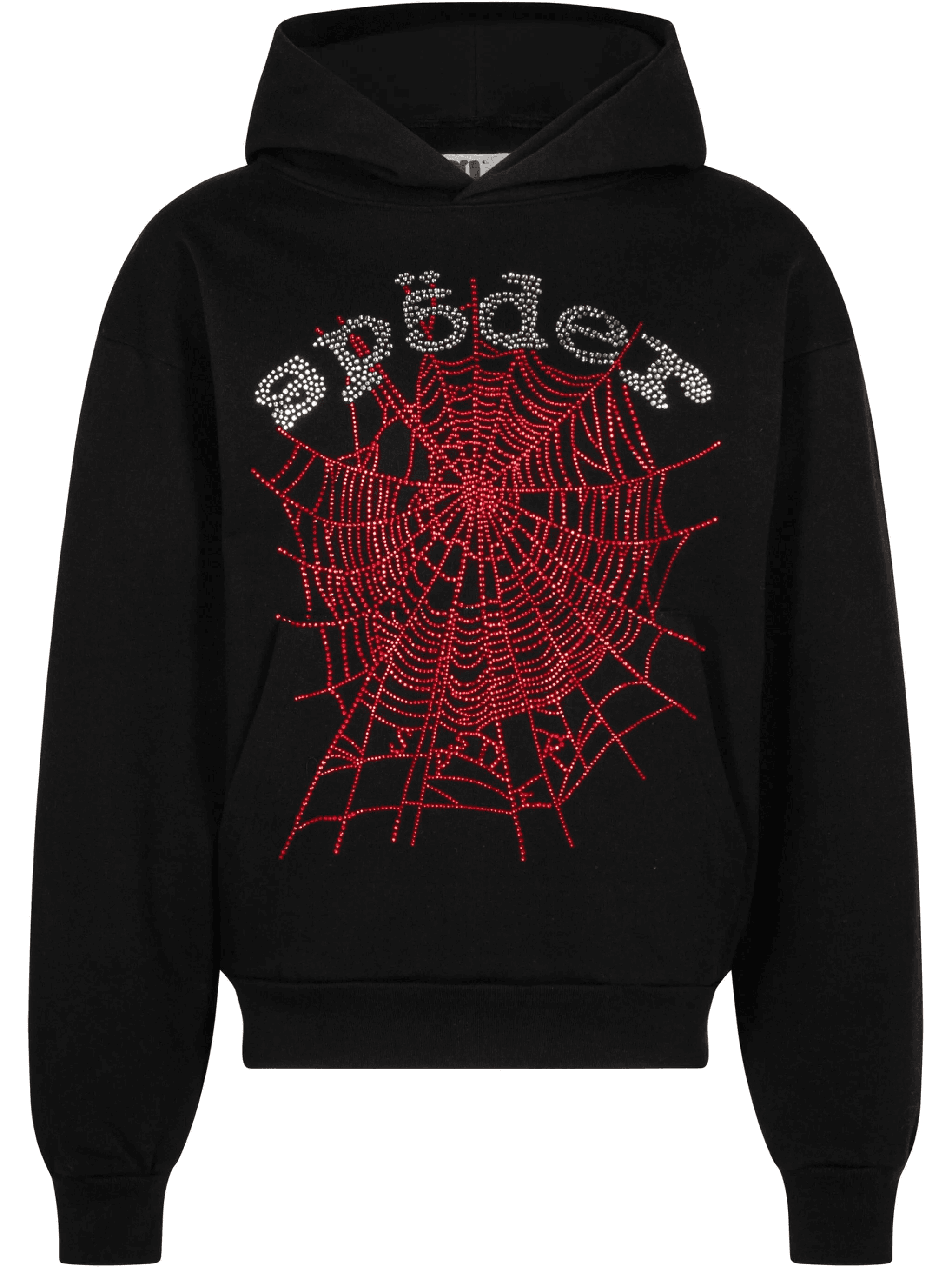 Rhinestone OG Web V2 "Black" hoodie - Image 1