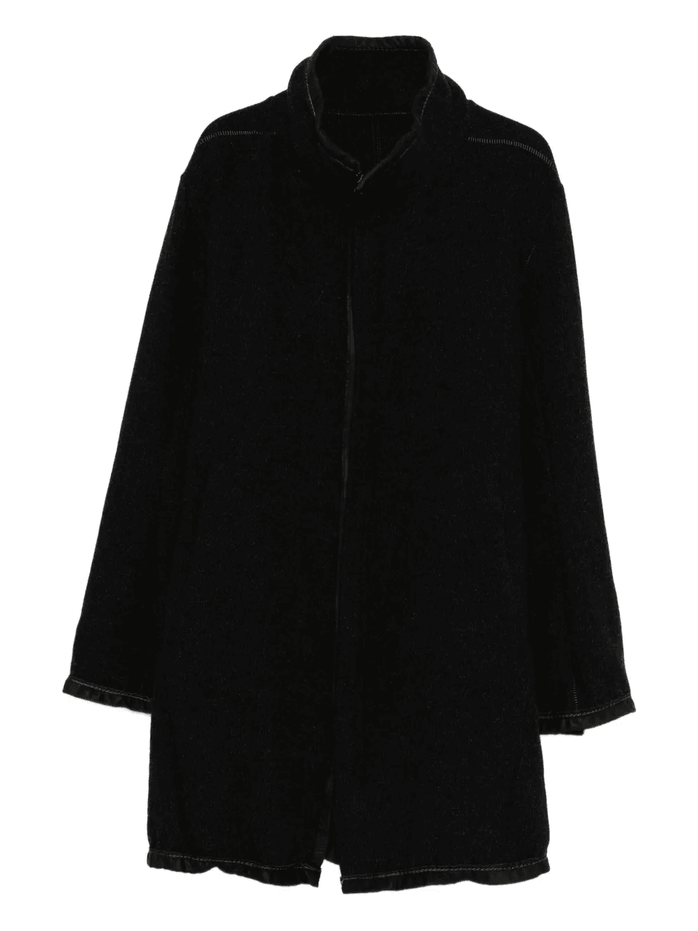 high-neck zip-front coat - Image 1