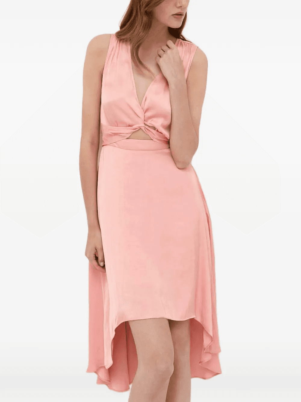 asymmetrical-hem mini dress - Image 1