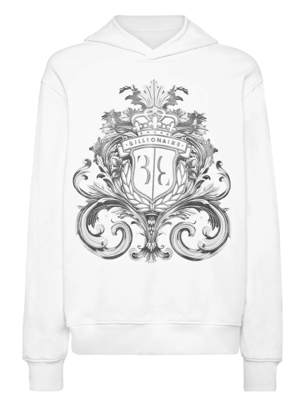 crest-print hoodie - Image 1