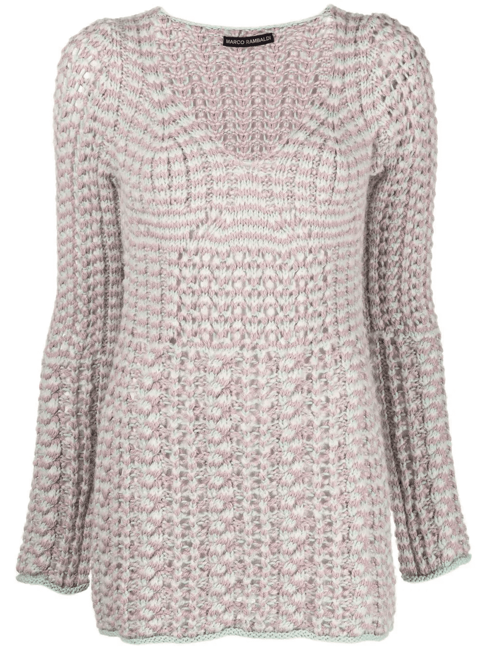 textured cable-knit jumper - Image 1
