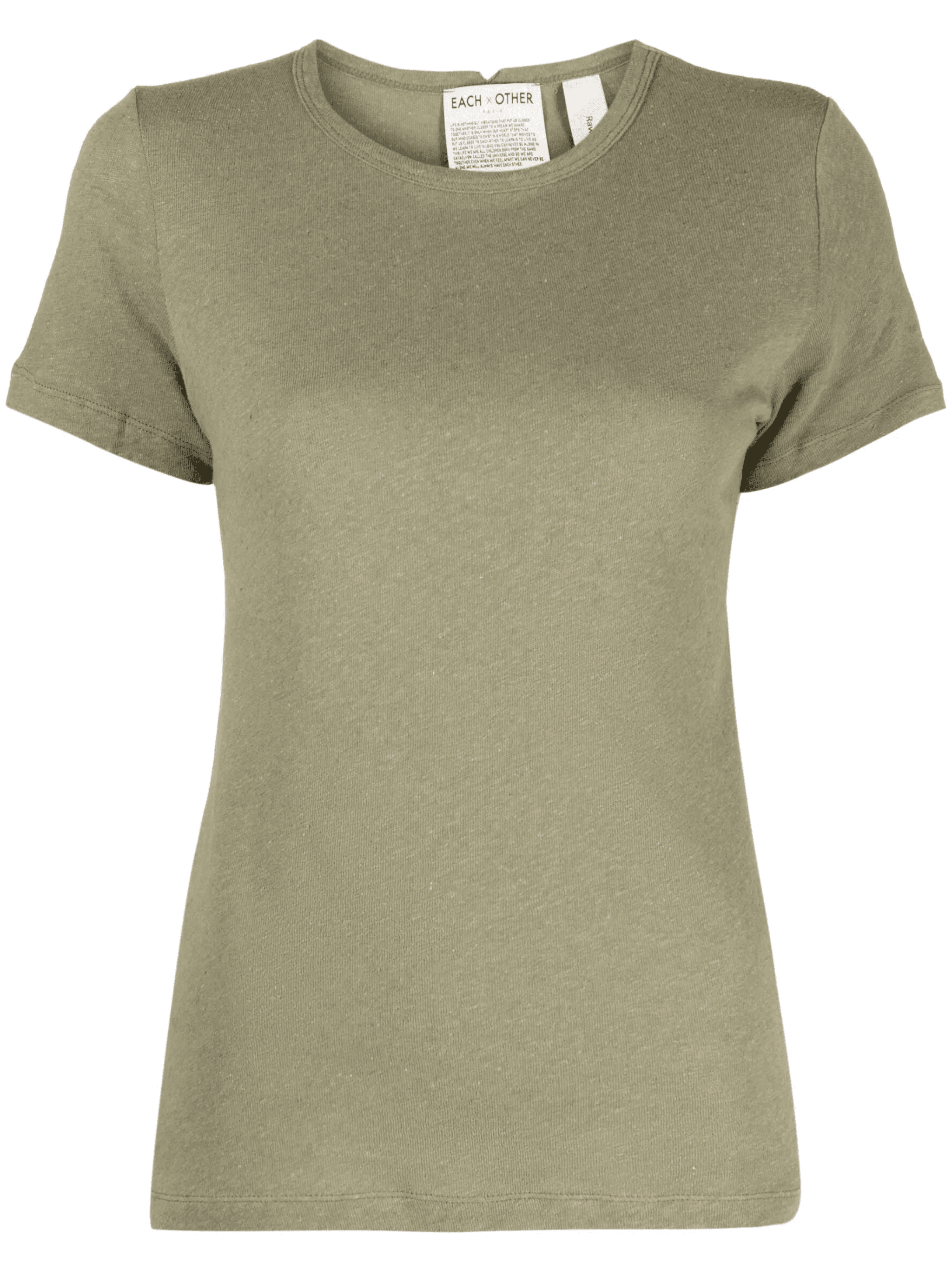 short-sleeve mélange T-shirt - Image 1