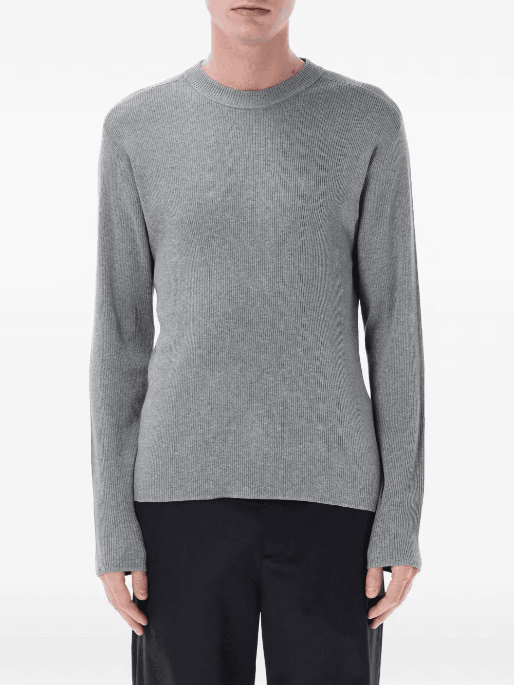 ribbed crewneck jumper - Image 1