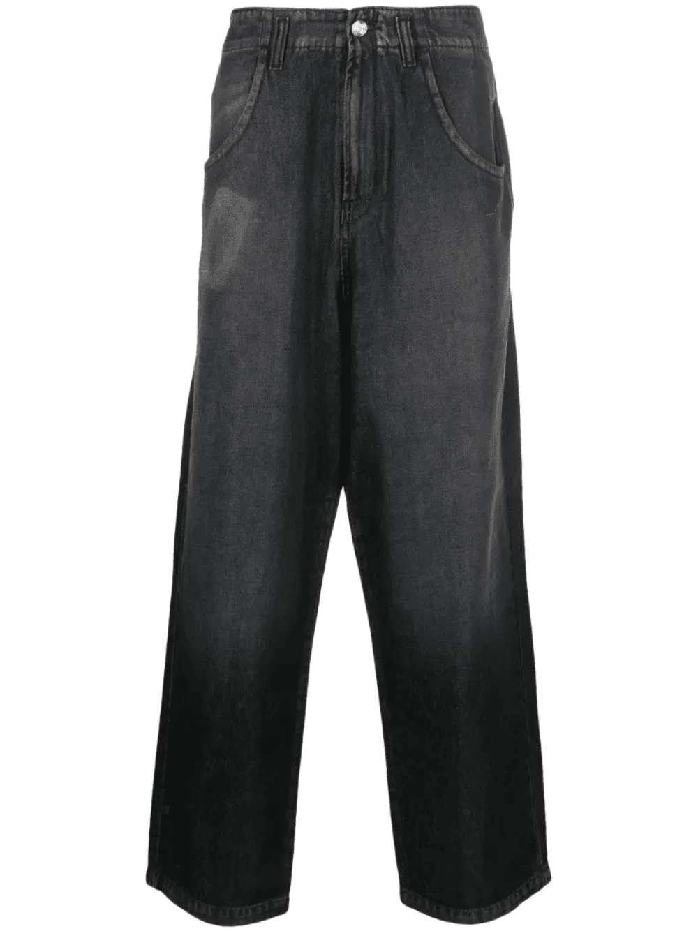 button-up wide-leg jeans - Image 1