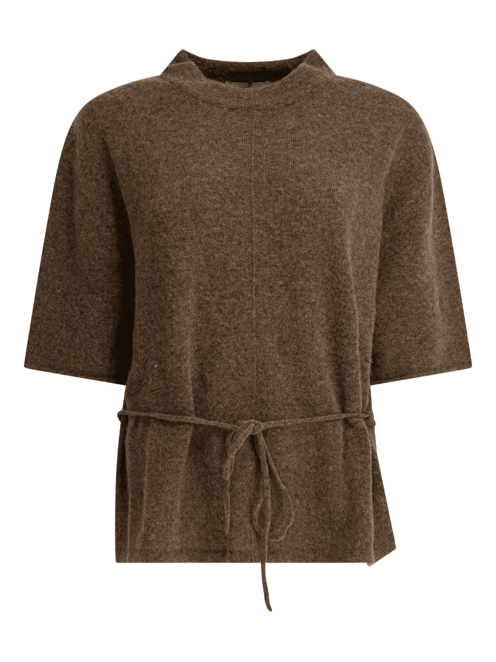 belted knitted top - Image 1
