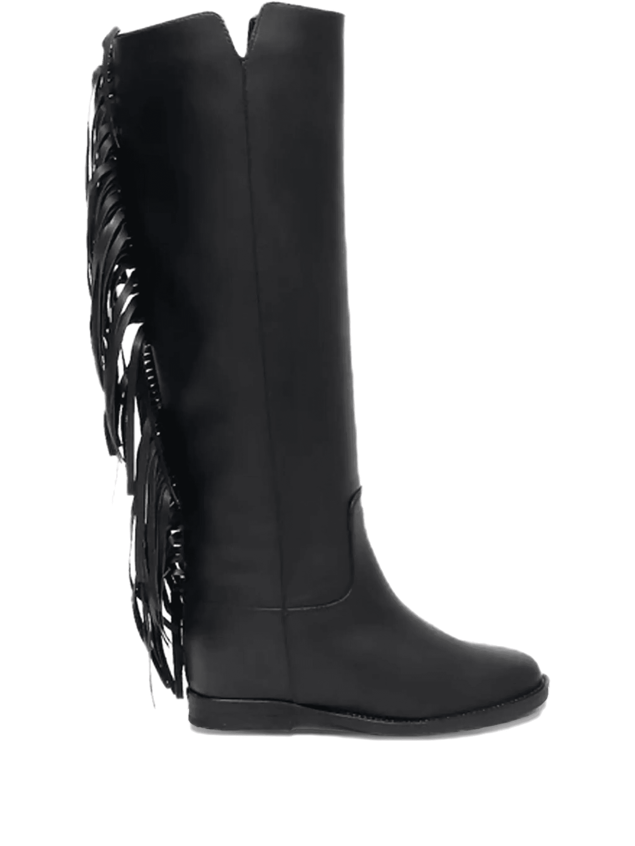 Malibu fringed leather boots - Image 1
