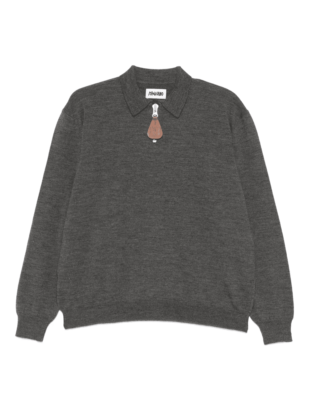 half-zip polo sweater - Image 1