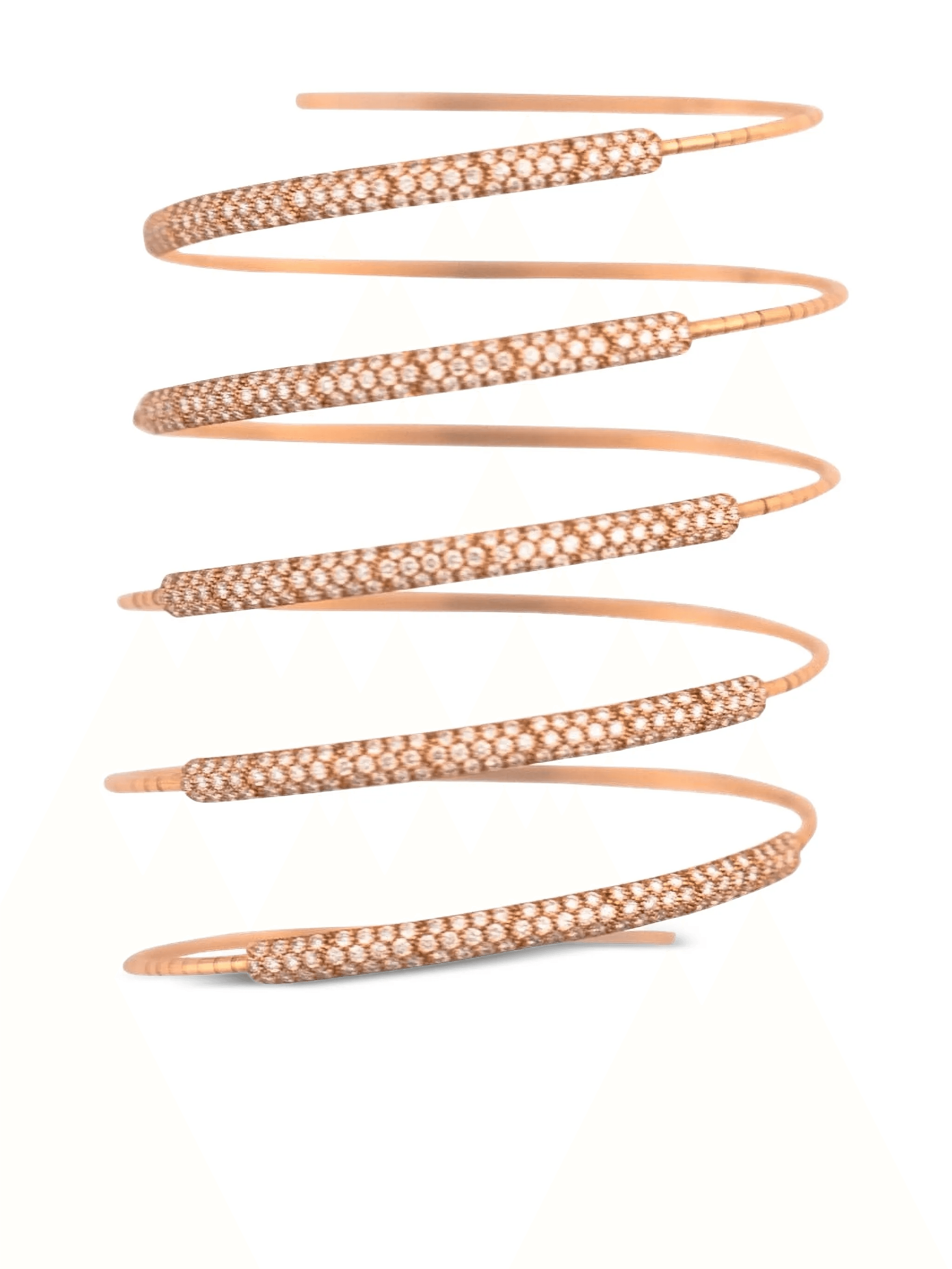 18K rose gold Rugiada diamond bracelet - Image 1