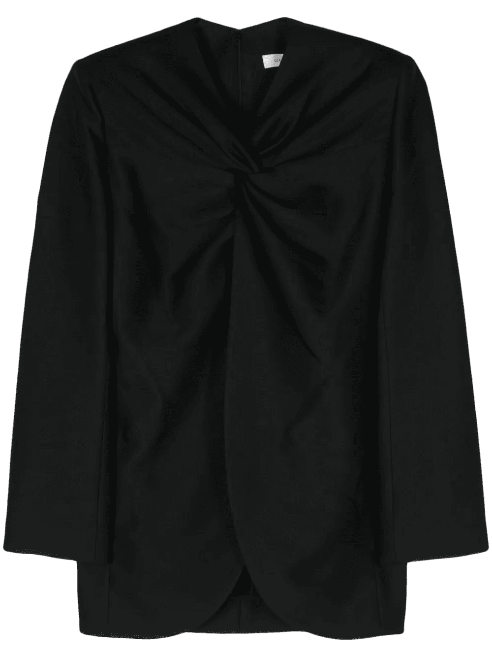 knot-detail twill blouse - Image 1