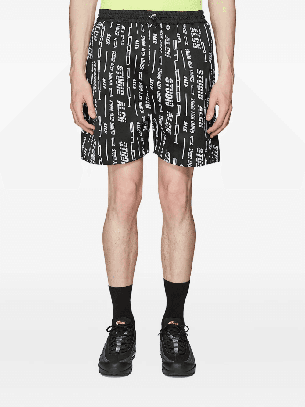 logo-motif panelled track shorts - Image 1
