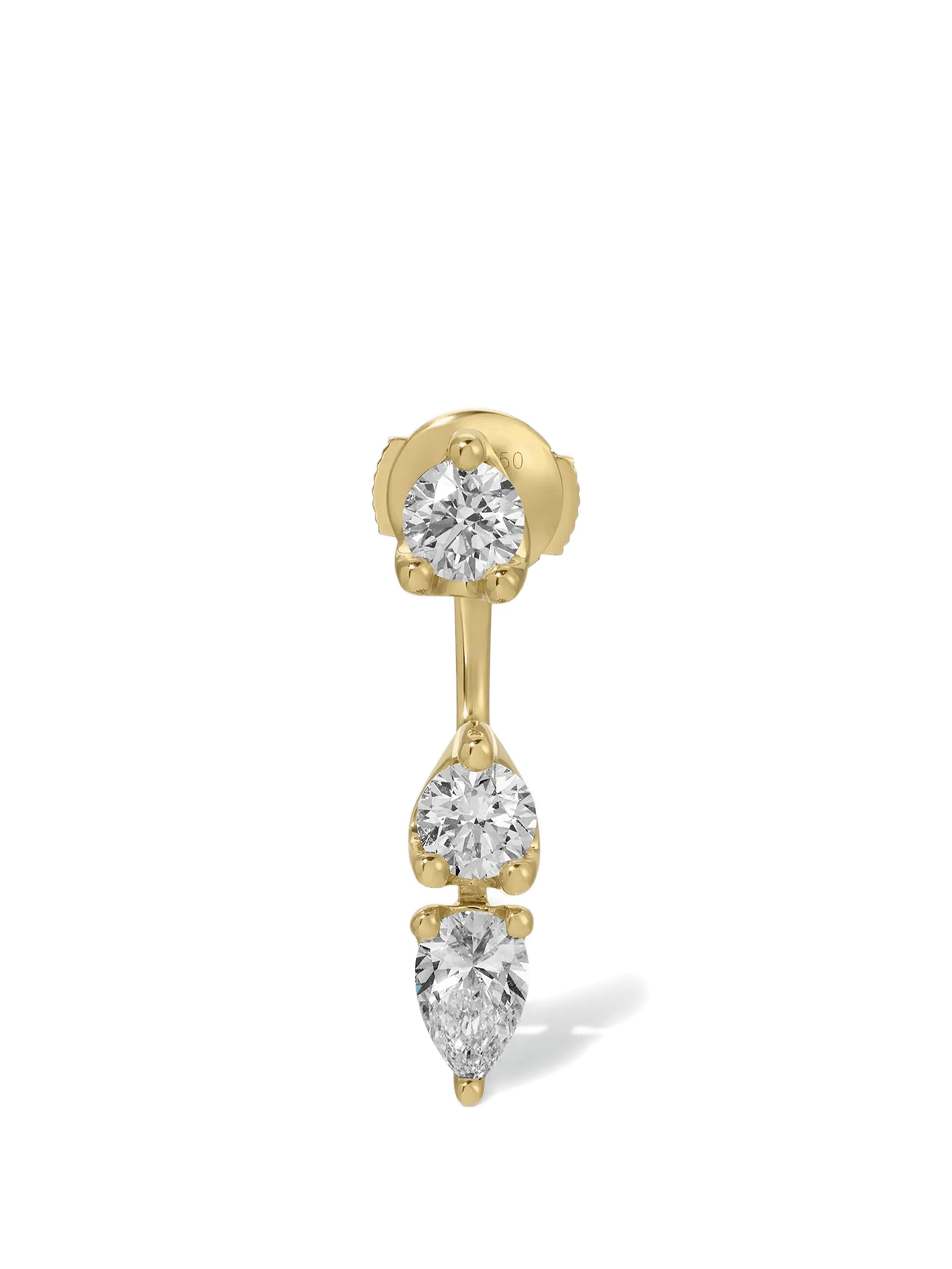 Orbit diamond drop earring - Image 1