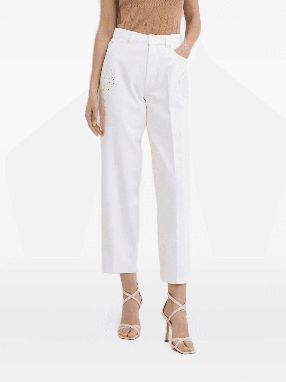 logo-patch jeans - Image 1