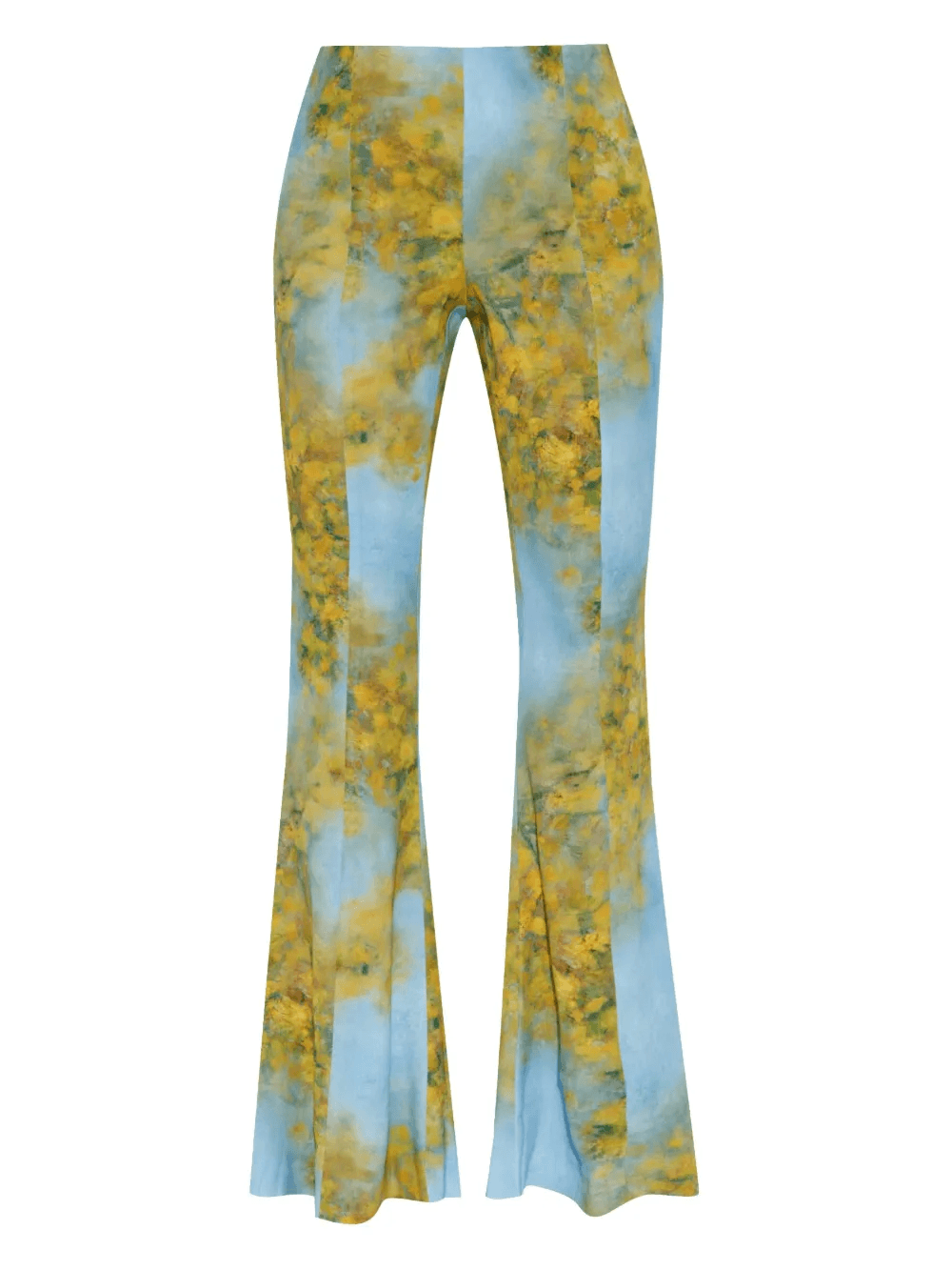 printed flared trousers - Image 1