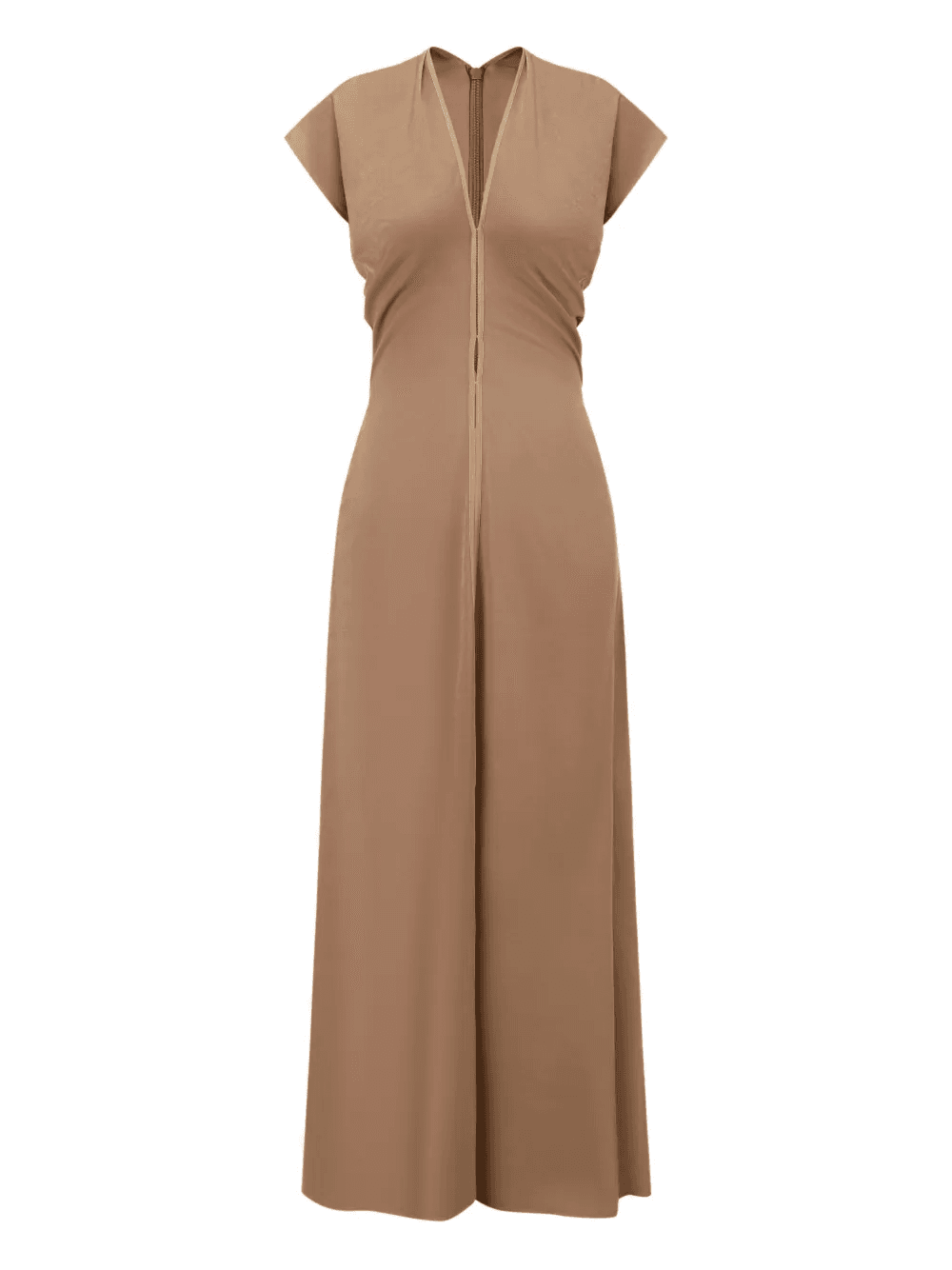 V-neck short-sleeve maxi dress - Image 1