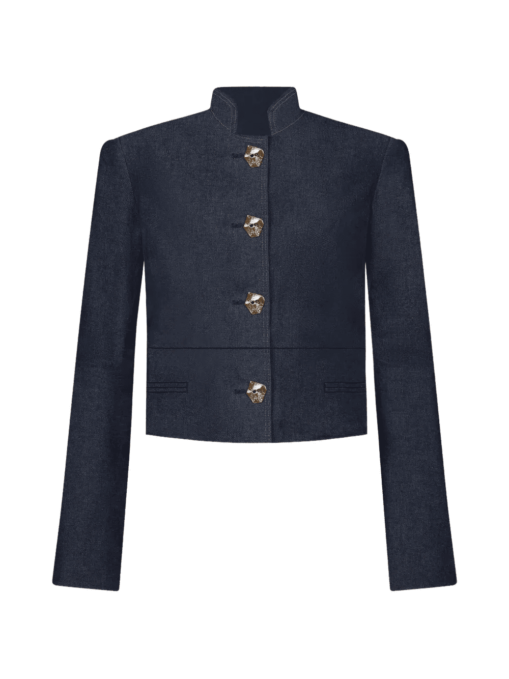 Vicente stand collar button jacket - Image 1