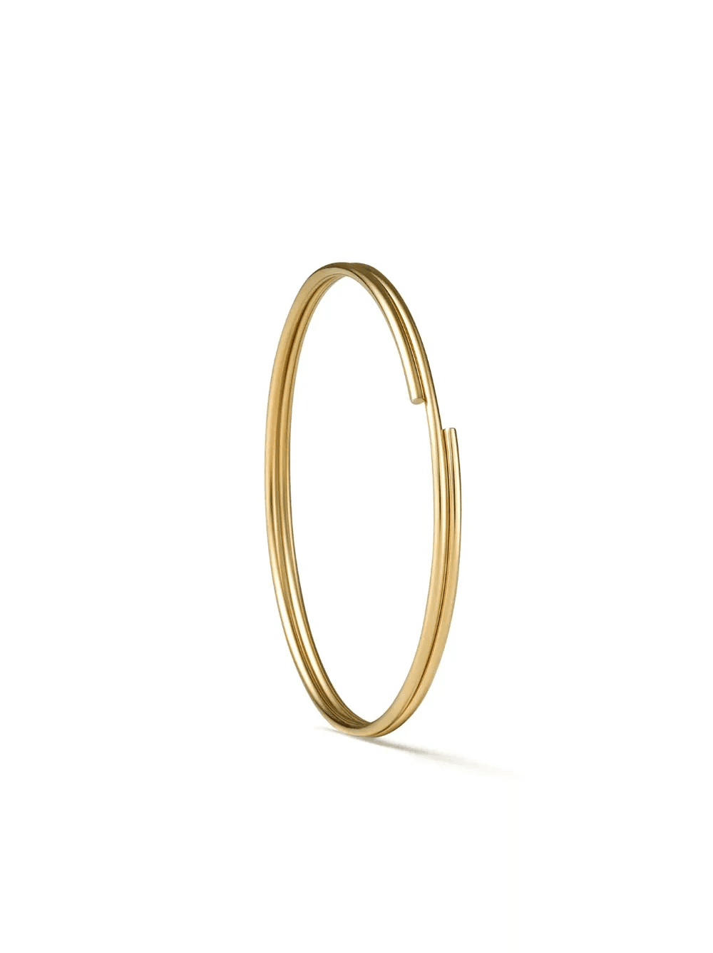 18kt yellow gold Double Hoop 30 earring - Image 1