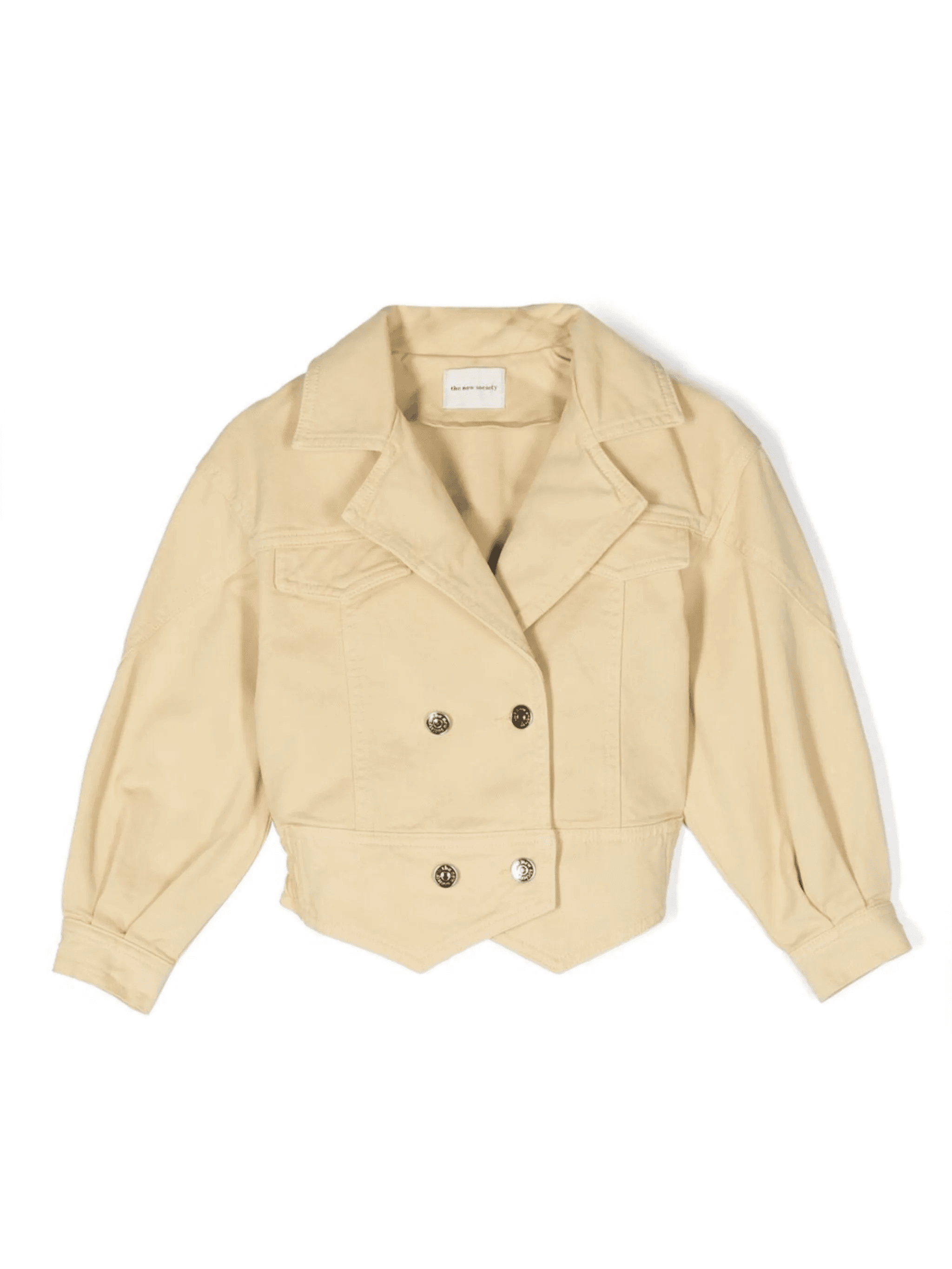 double-breasted denim jacket - Image 1