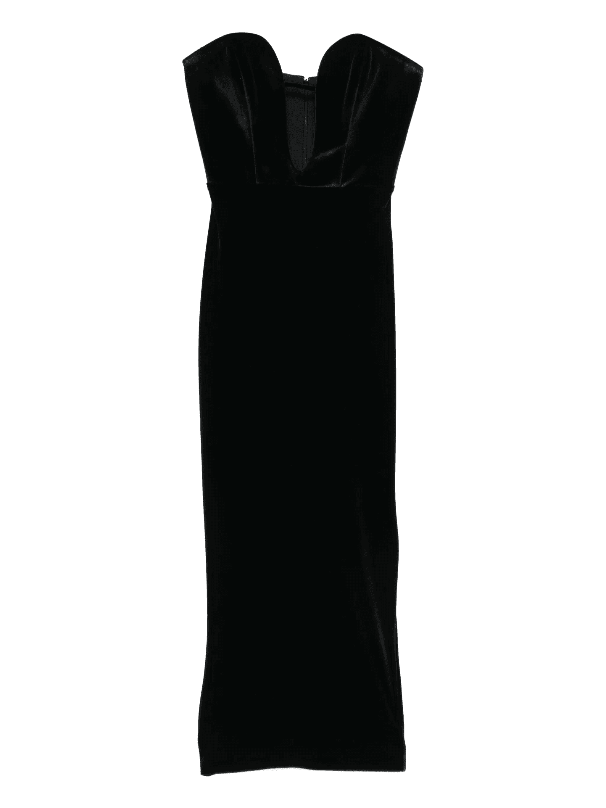 off-the-shoulder velvet dress - Image 1