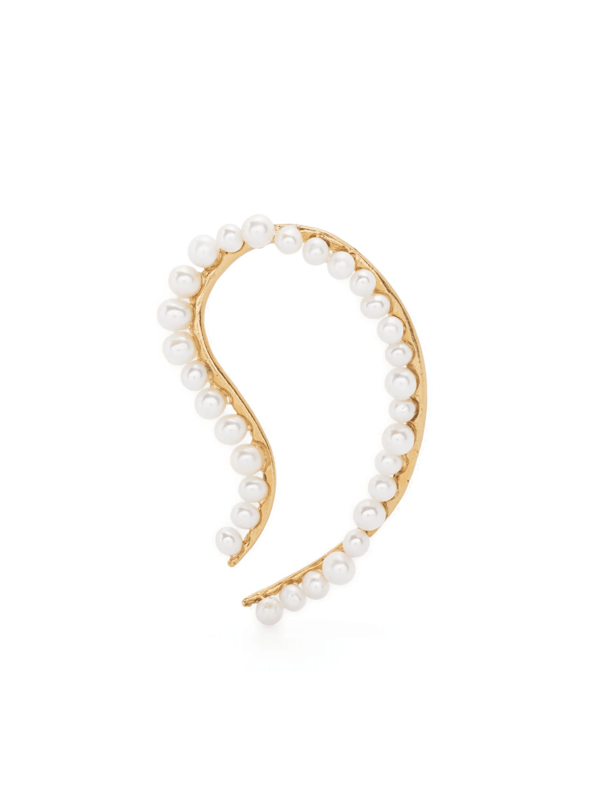 Bandage pearl-embellished single earring - Image 1