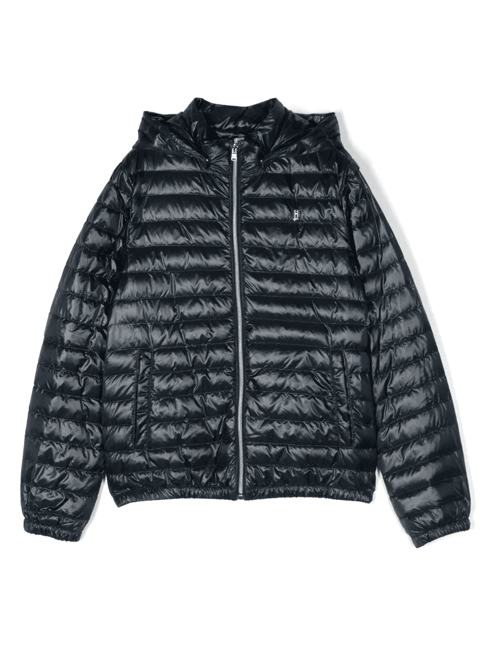 embossed-logo padded jacket - Image 1