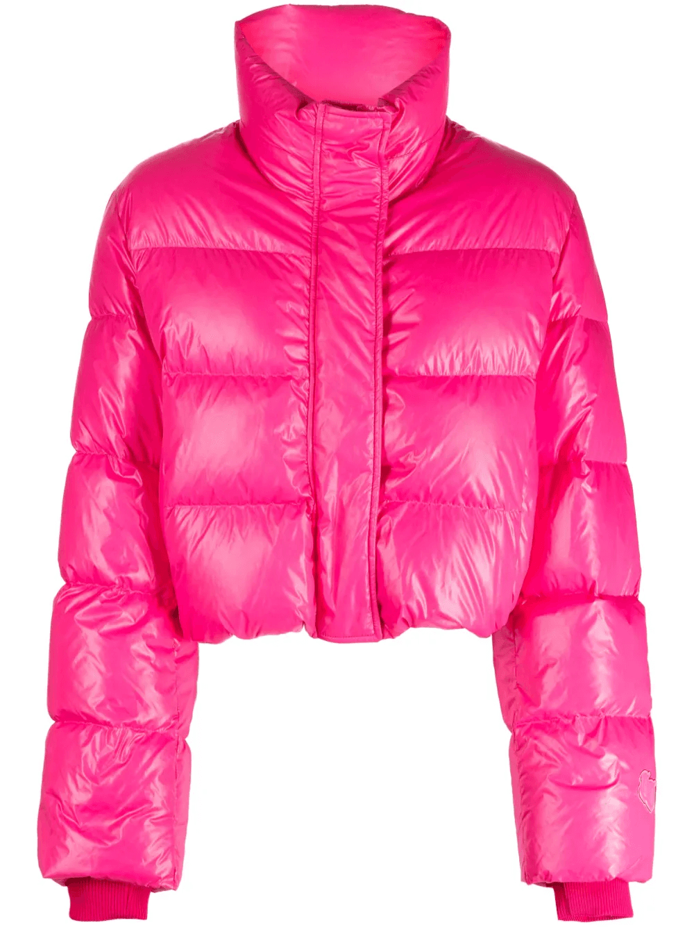 quilted cropped puffer jacket - Image 1