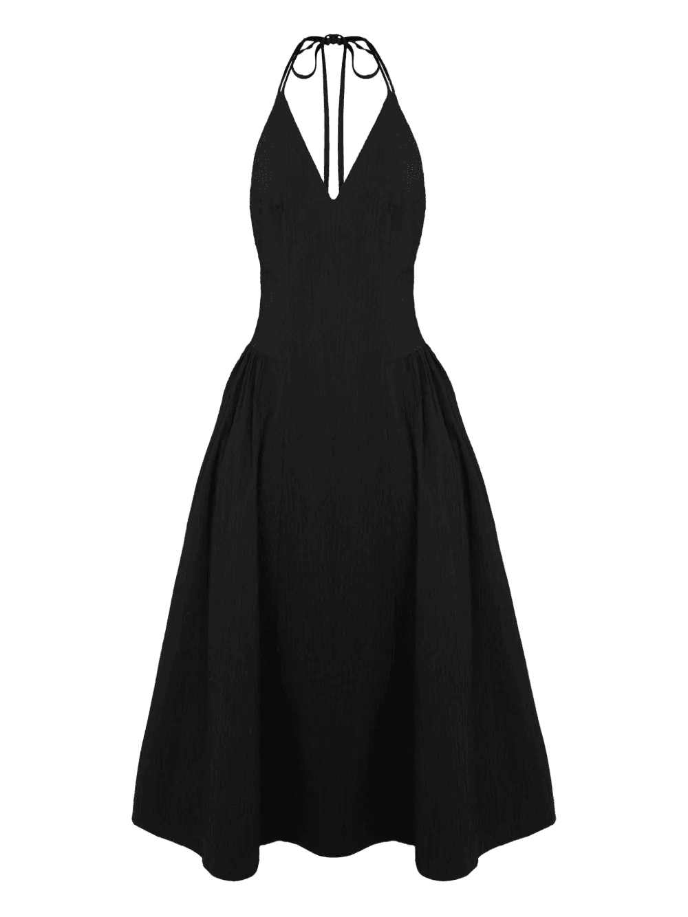 halter-neck pleated dress - Image 1