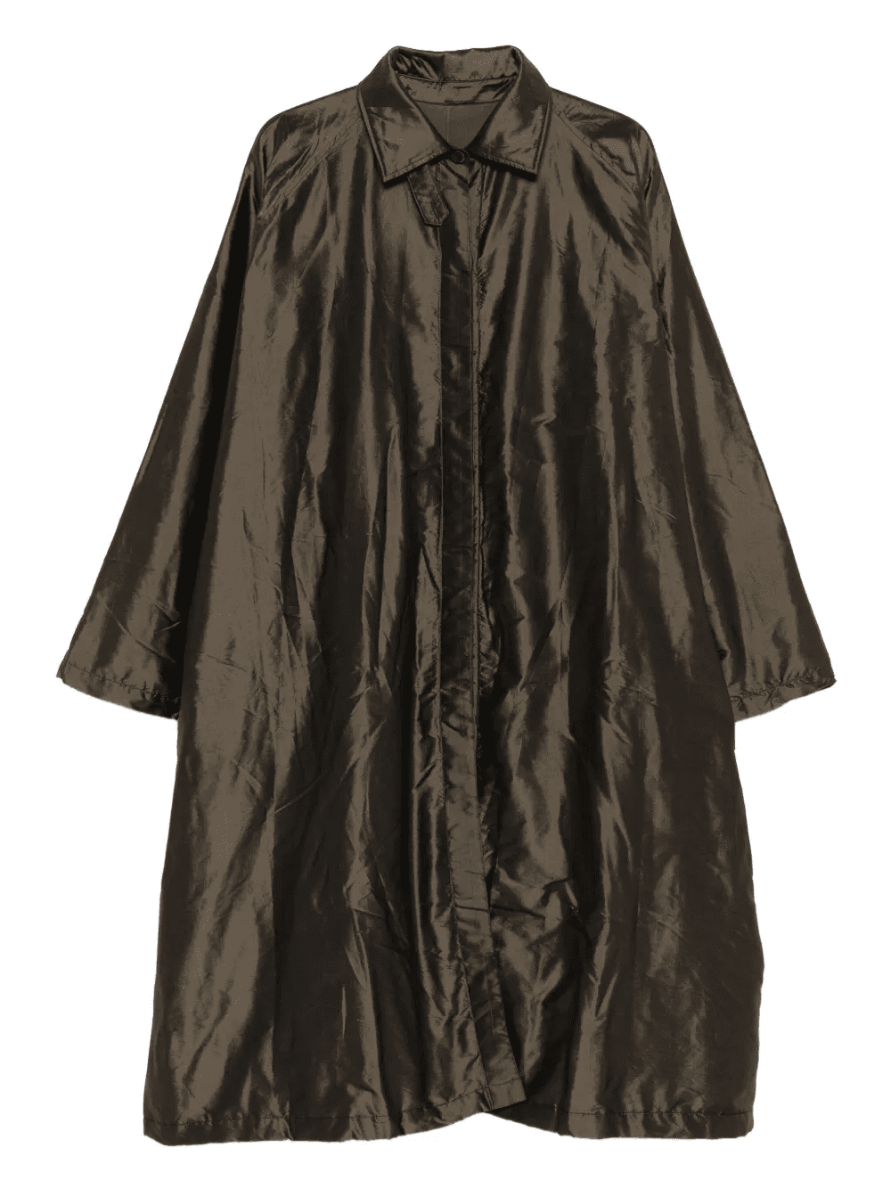 buttoned silk coat - Image 1