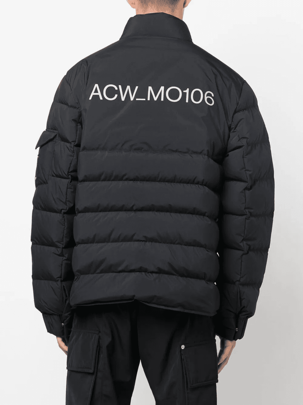 logo-print padded jacket — Image 3