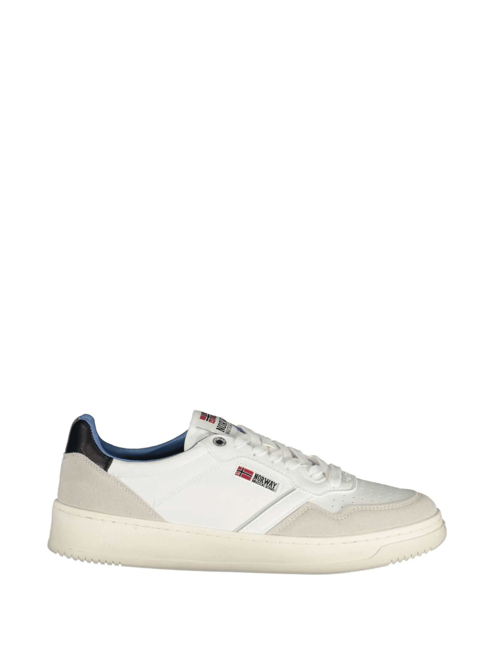 panelled logo-patch sneakers - Image 1