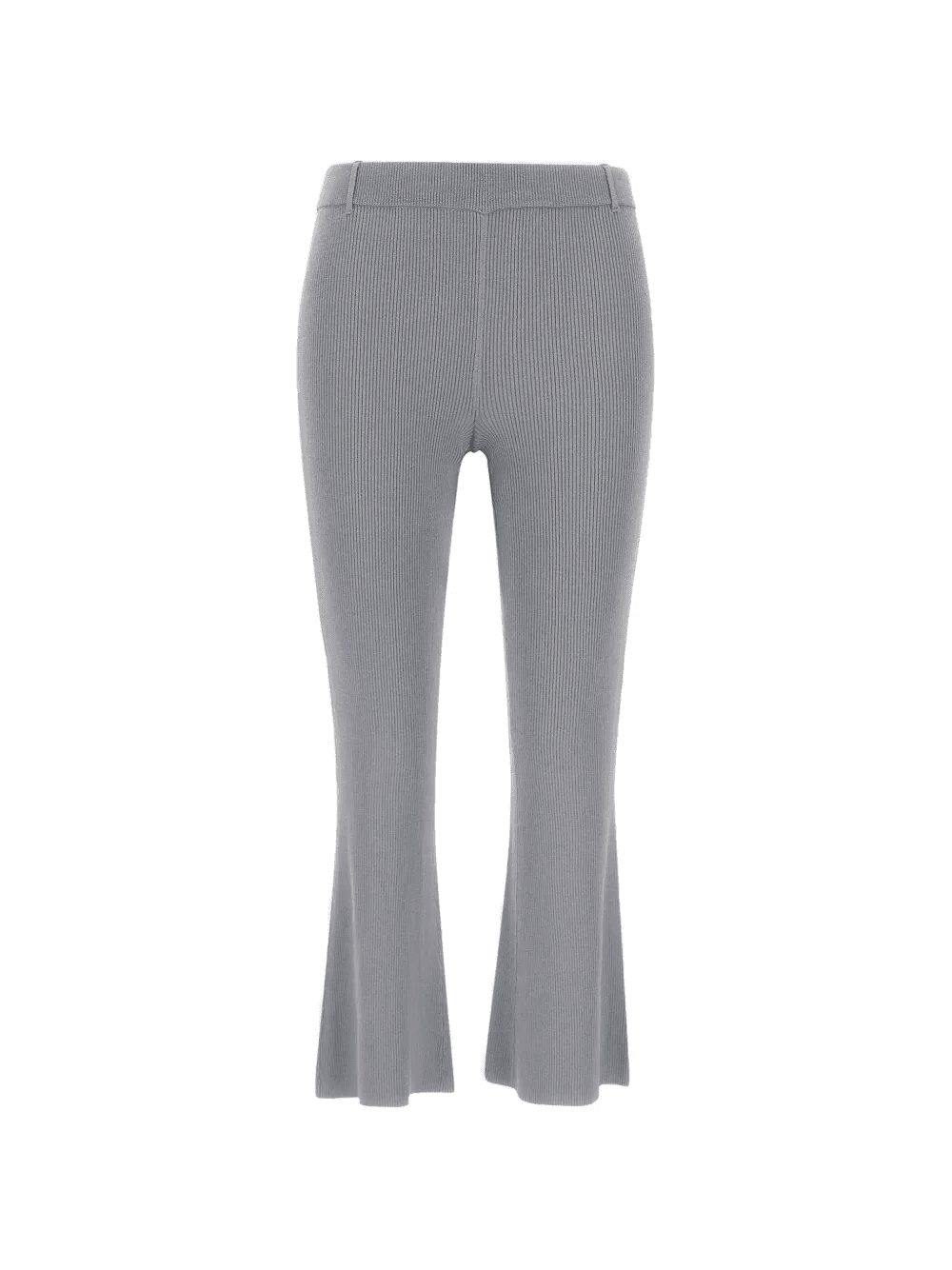 ribbed flared trousers - Image 1