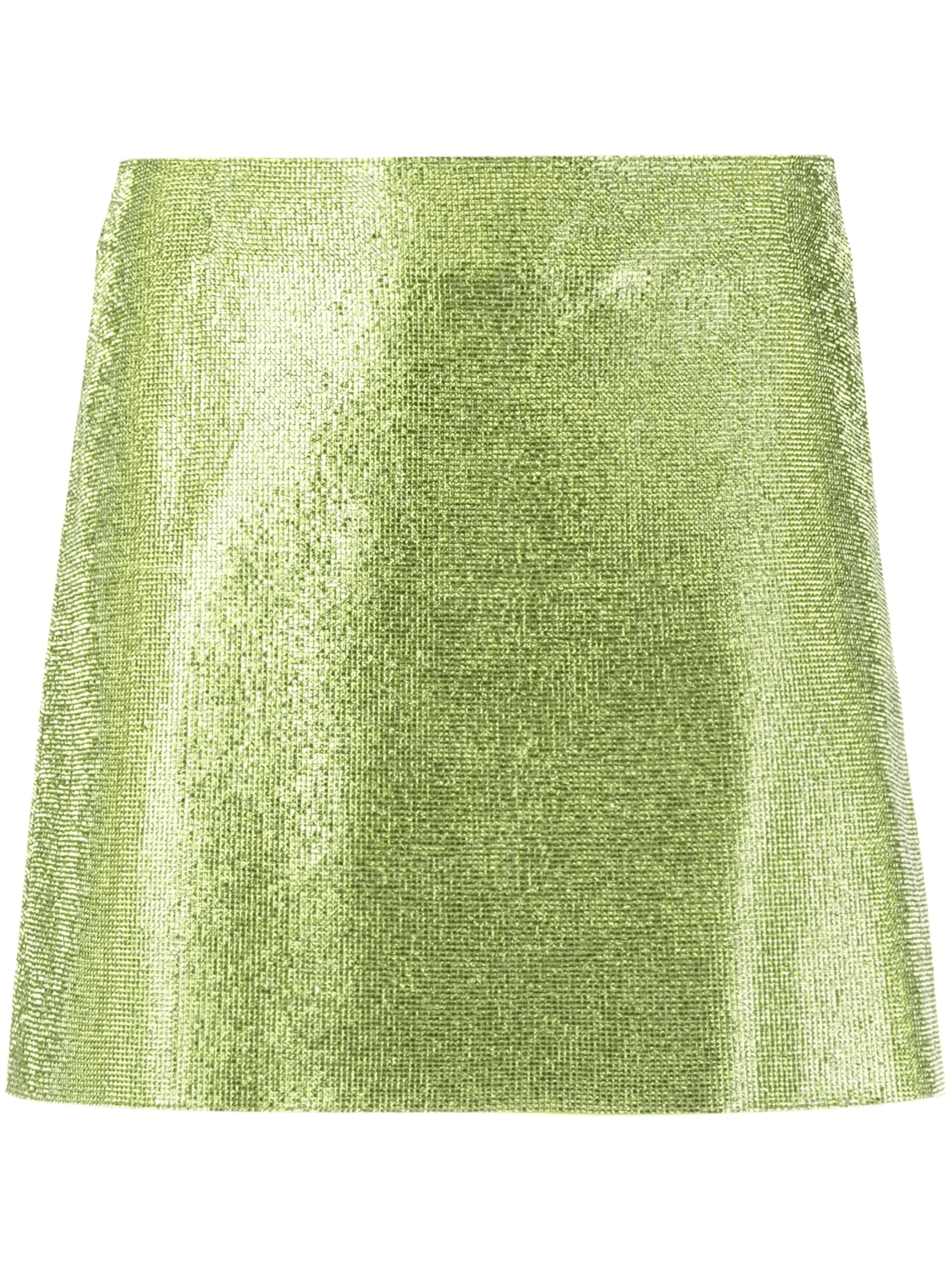 rhinestone-embellished silk mini skirt - Image 1