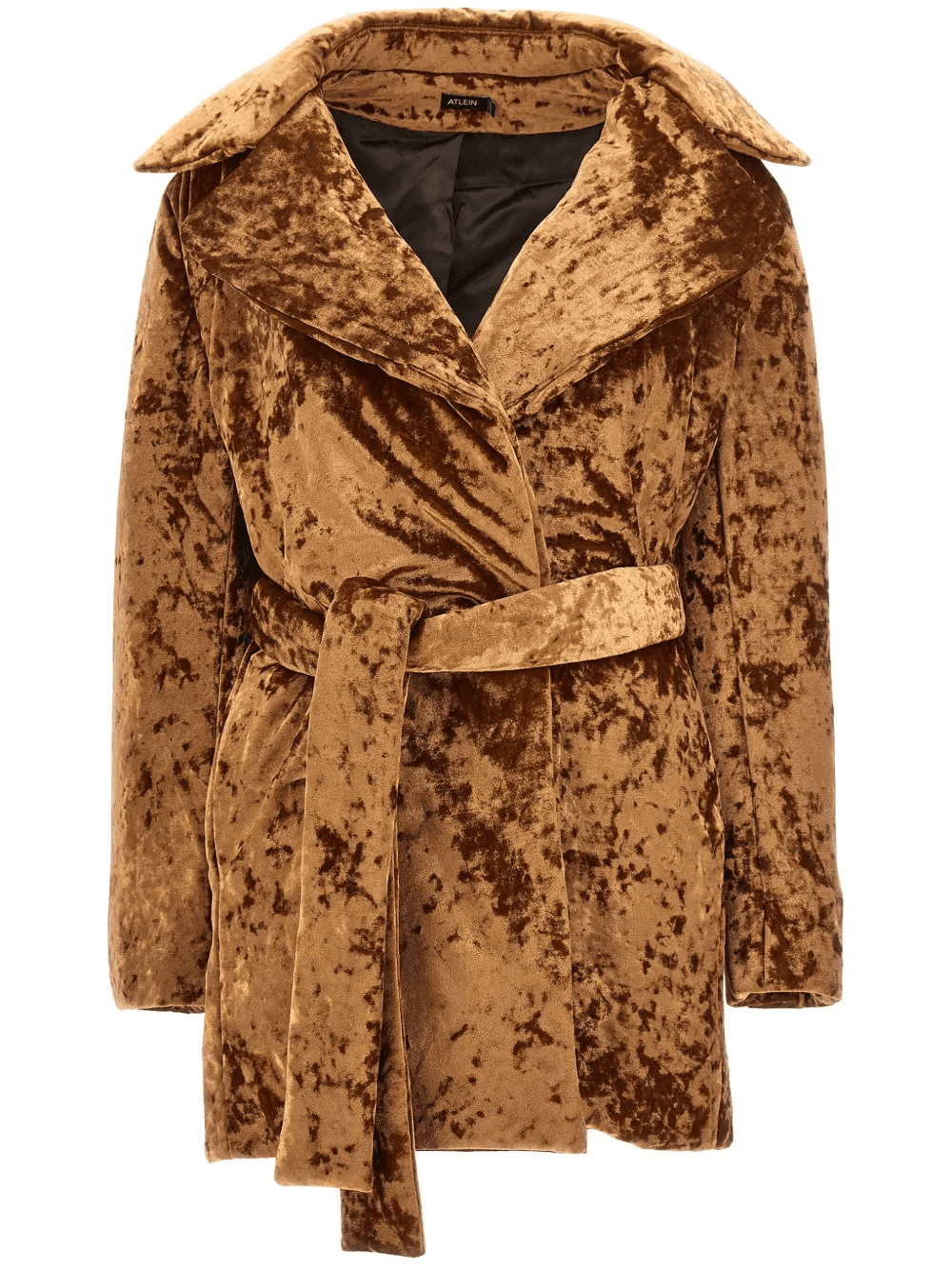 crushed-velvet coat - Image 1