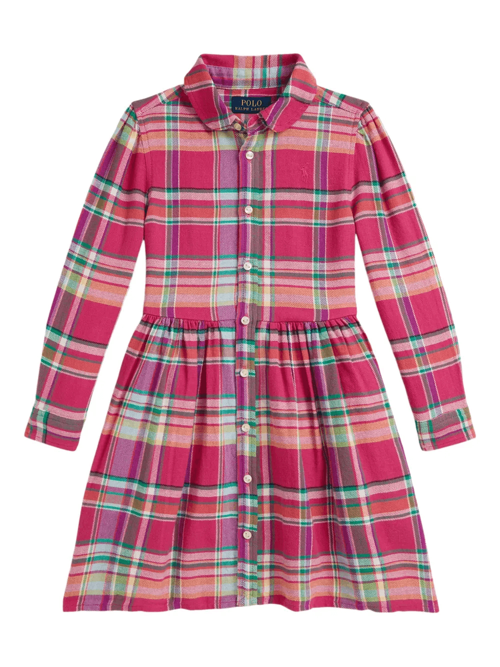 plaid button-front dress - Image 1