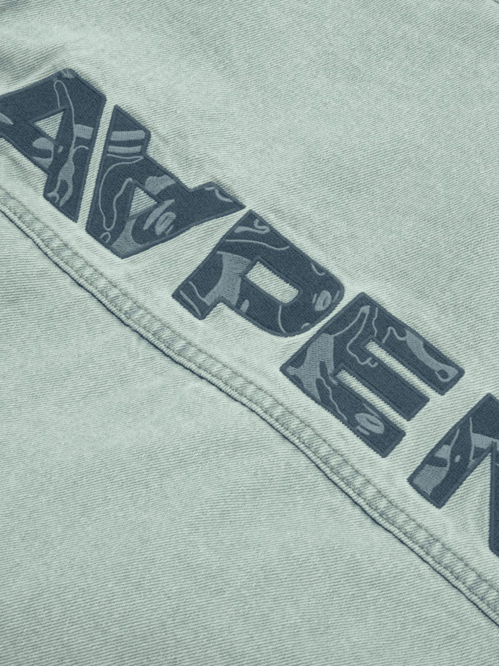 hooded denim jacket — Image 2