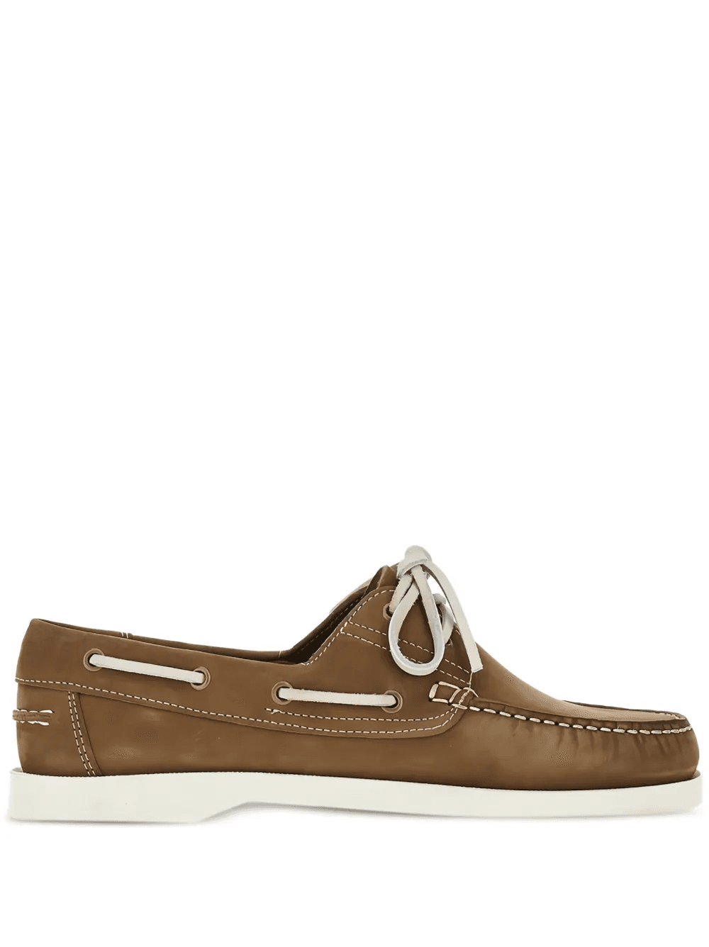 contrast-stitching boat shoes - Image 1
