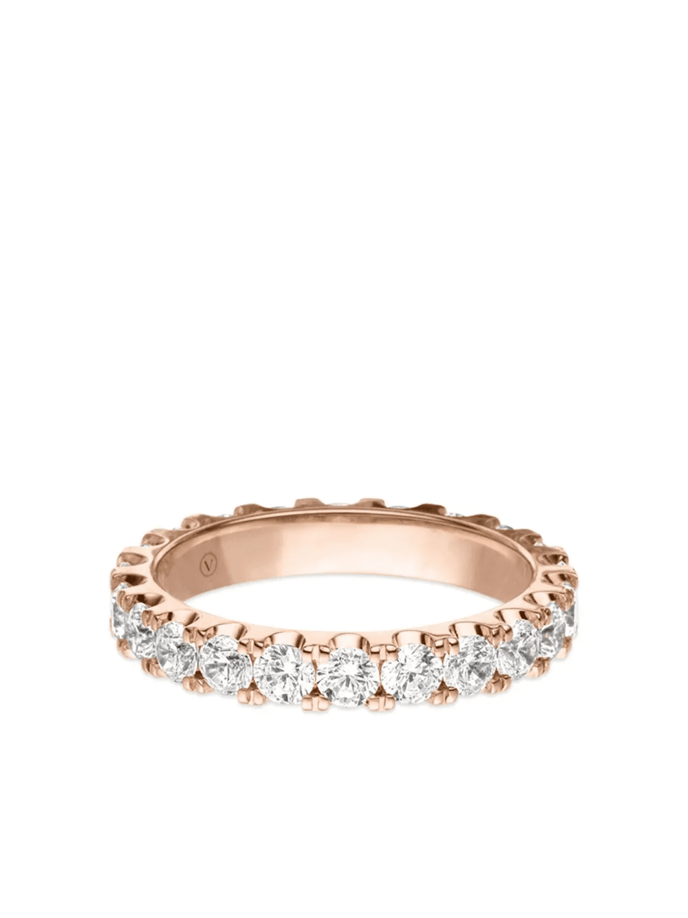 18k rose gold Memory diamond ring - Image 1