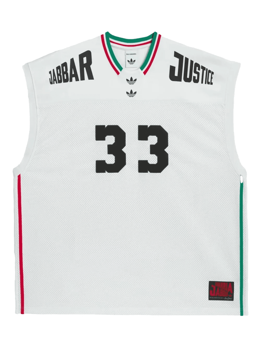 Jabbar Bball "Willy Chavarria - Off White/Black" tank top - Image 1