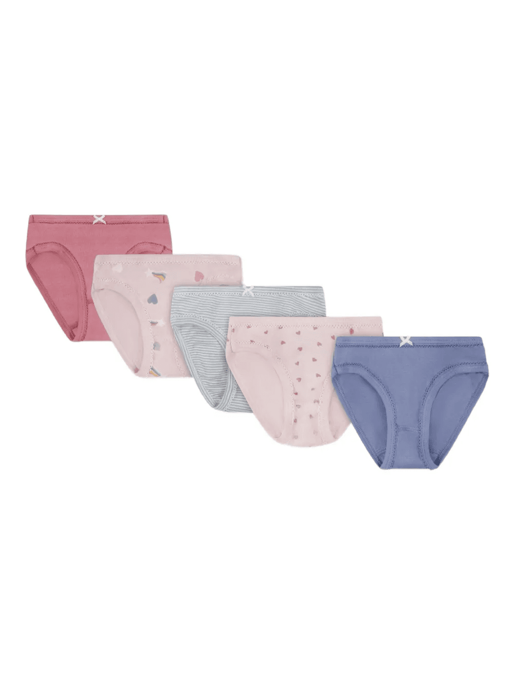 heart-print briefs (pack of five) - Image 1