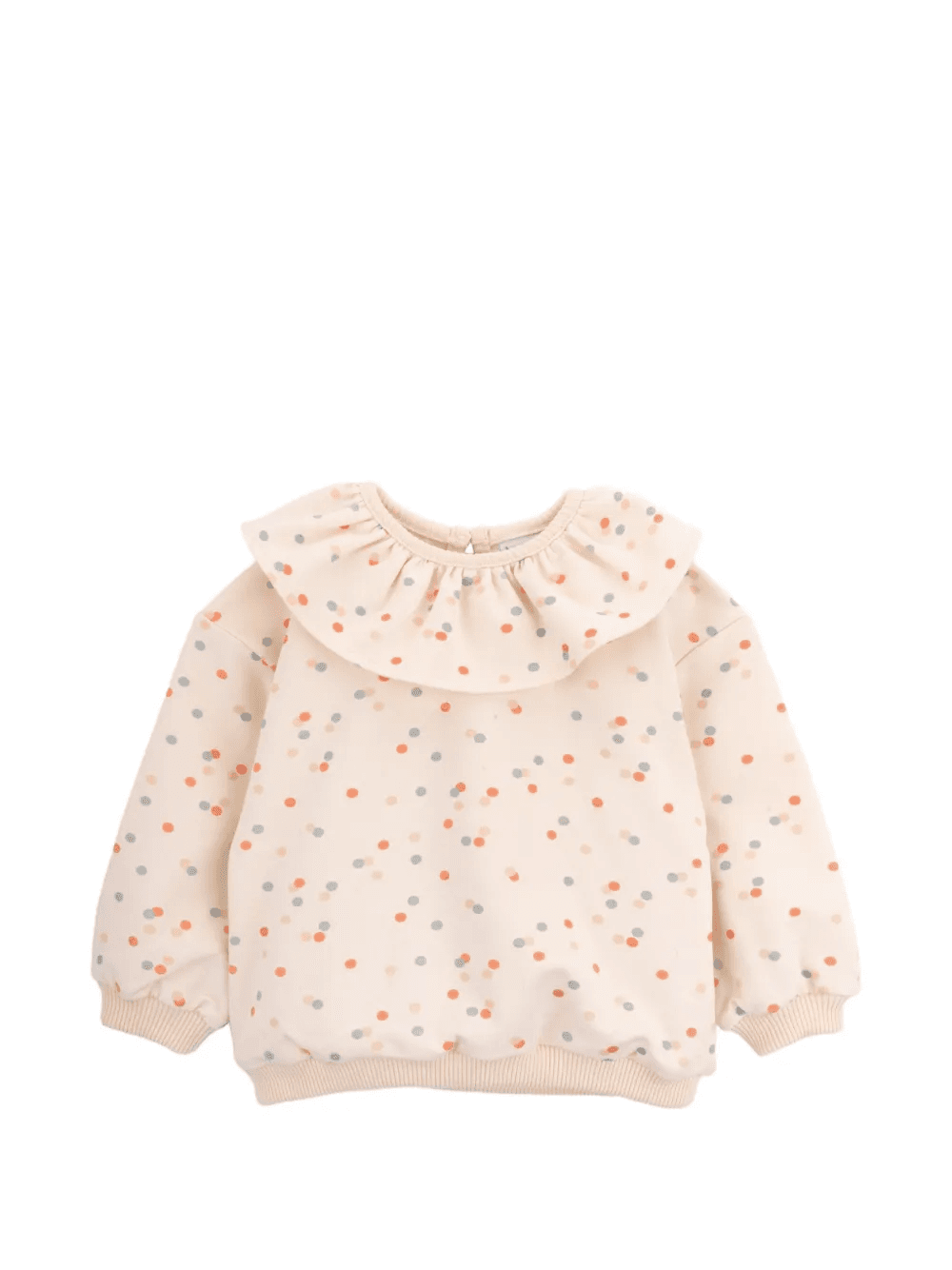 ruffled dotted sweatshirt - Image 1