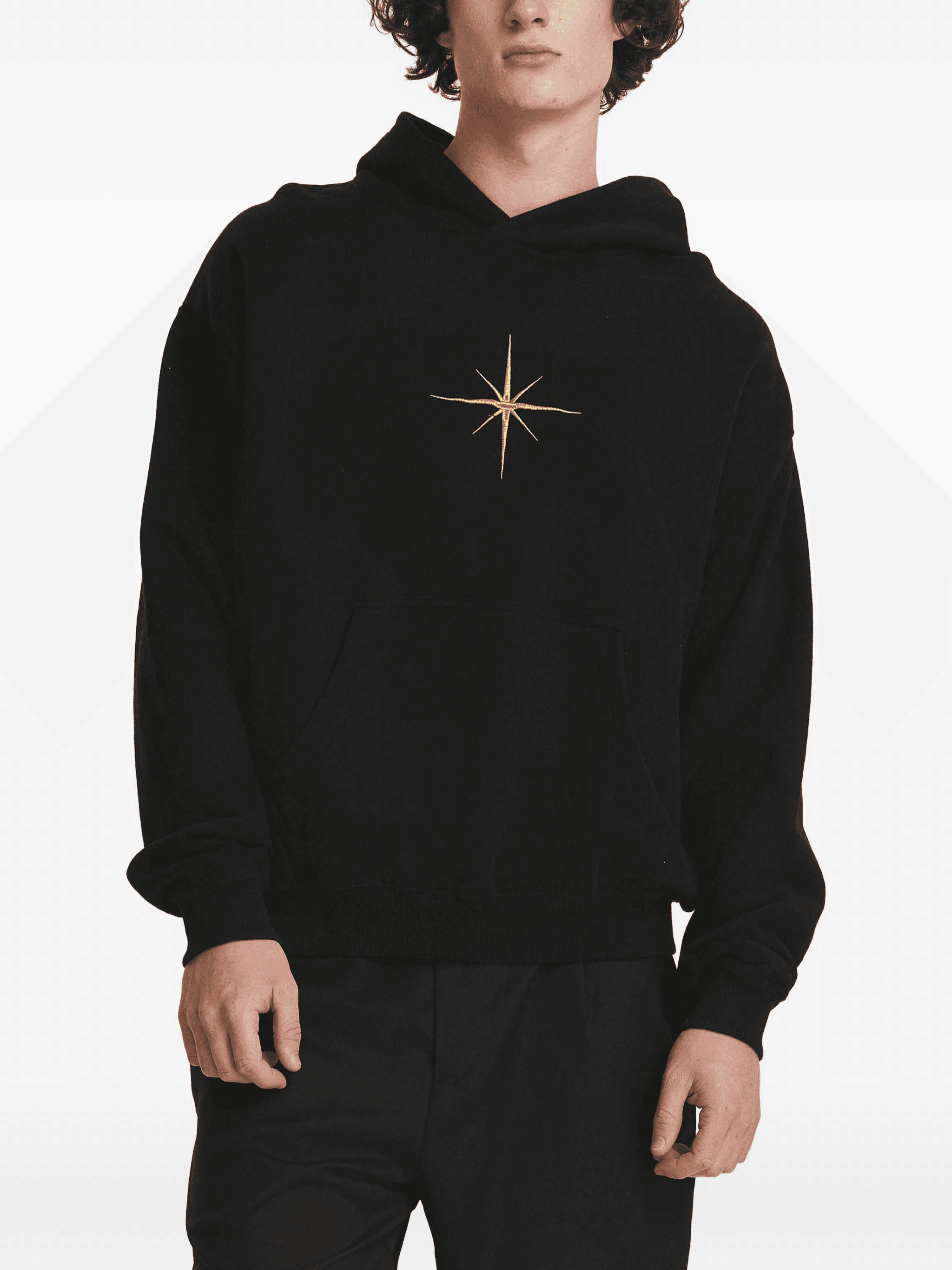 embroidered hoodie - Image 1