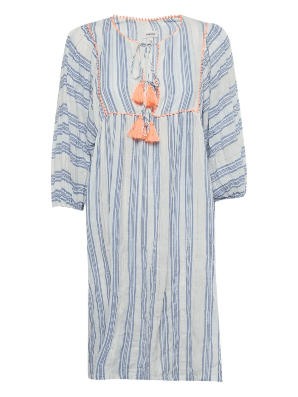 tassel-detail striped dress - Image 1