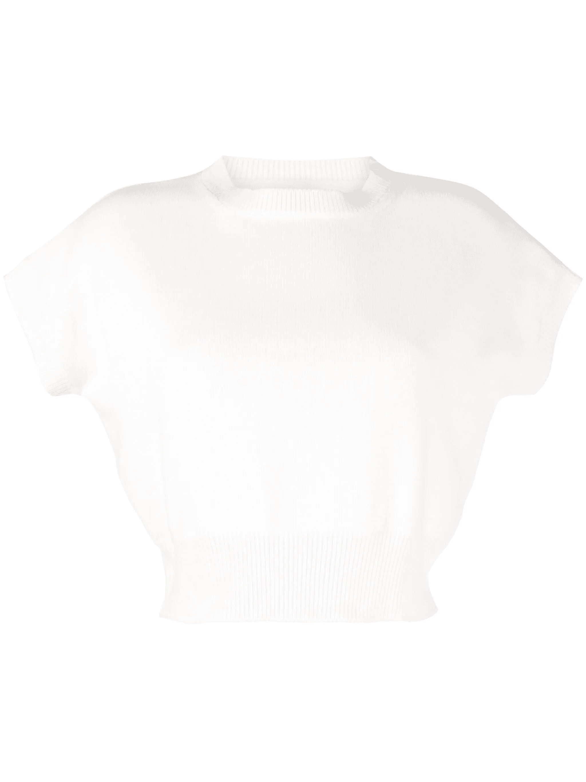 Genova sleeveless cropped cashmere jumper - Image 1