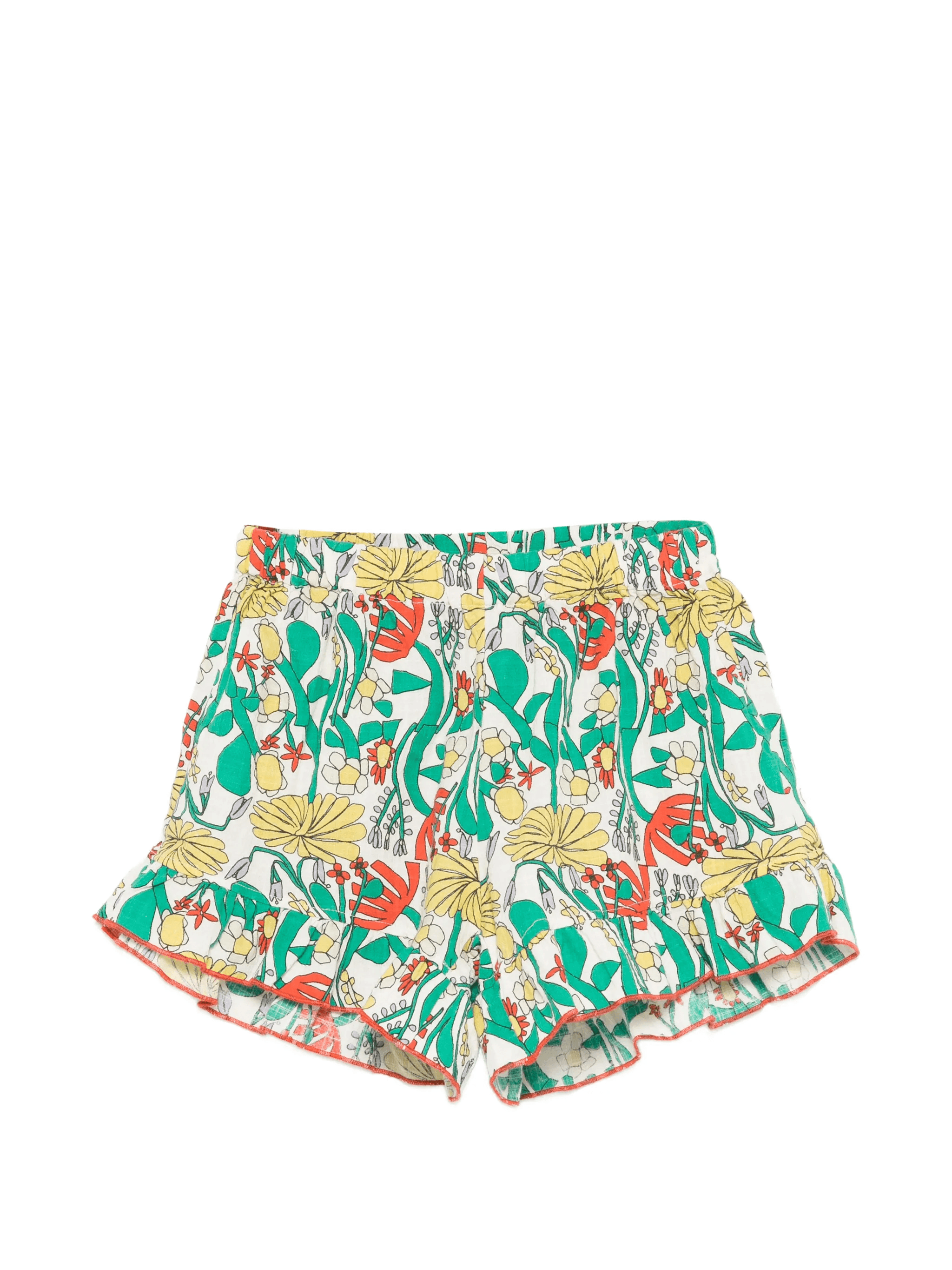 floral ruffle shorts - Image 1